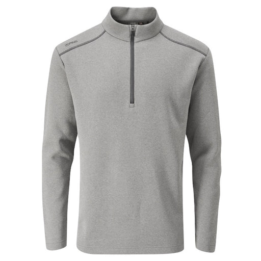 Ping Ramsey Half Zip Mens Fleece Golf Top - Ash Marl